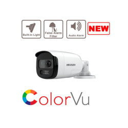 Bala TURBOHD 2 Megapixel - Imagen a Color 24-7 - Lente 2.8 mm - Luz Blanca 40 mts - Exterior IP67 - WDR - DS-2CE12DF3T-PIRXOS Hi