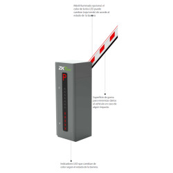 Barrera Vehicular para control de acceso - PROBG3130L-LED zkteco - 1