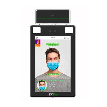 Terminal de reconocimiento facial para exteriores y antivandálico - PROFACE X zkteco - 2