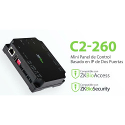 Controlador de Acceso IP C2-260 - Mini Panel para 2-10 Puertas con RS485, TCP/IP y Soporte para Lectores Wiegand zkteco - 2