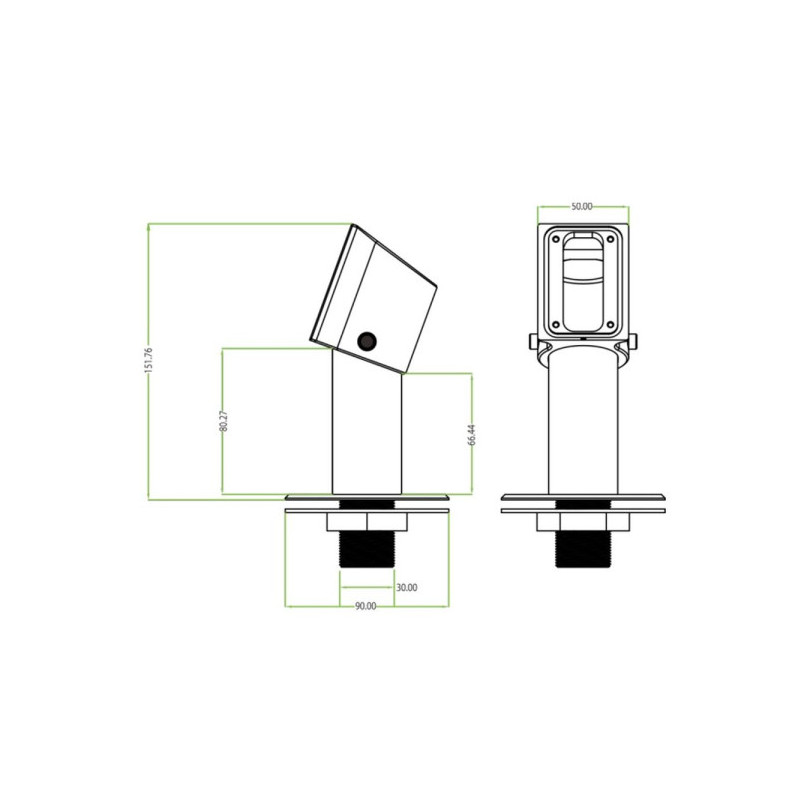 Soporte Ajustable de Terminal de Reconocimiento Facial Rots-02 - Duradero Ligero y Resistente a la Corrosión zkteco - 4