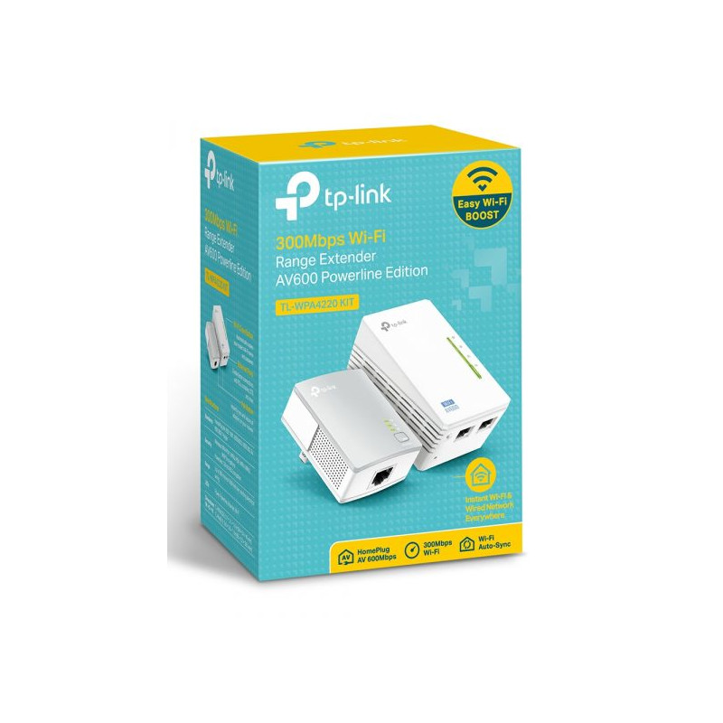 Mejora tu Internet en Casa con Powerline Wi-Fi 600Mbps y Wi-Fi Clone | Conexión Rápida, Seguridad y Fácil Instalación TP-LINK - 
