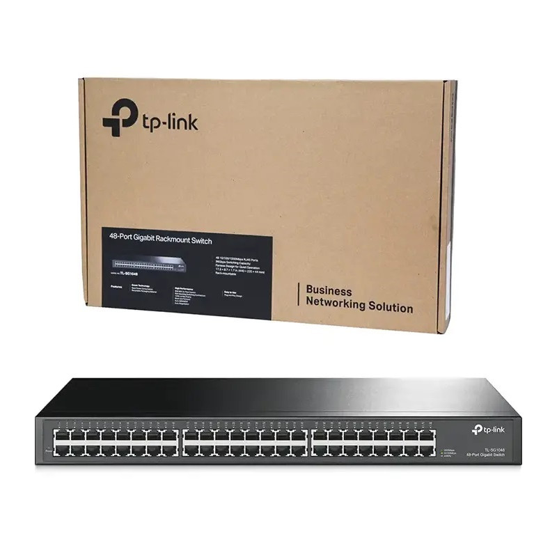 Conmutador Gigabit de 48 Puertos TL-SG1048: Alta Velocidad, Eficiencia Energética y Fácil Instalación para Redes Empresariales T