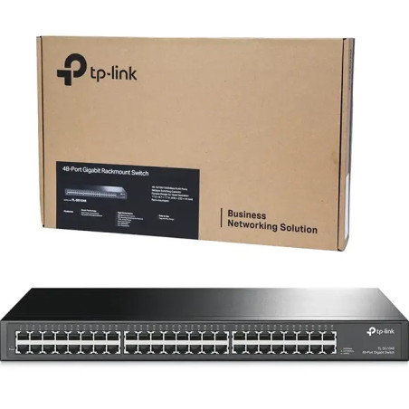 Conmutador Gigabit de 48 Puertos TL-SG1048: Alta Velocidad, Eficiencia Energética y Fácil Instalación para Redes Empresariales T