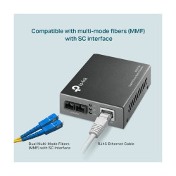 Conmutador de Fibra a Copper MC100CM: Convertidor Ethernet 100BASE-FX para Redes de Fibra hasta 2 km TP-LINK - 2