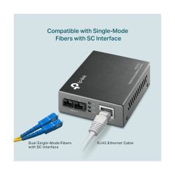 Medios Convertidores TP-Link de Alta Velocidad: Conecta Redes Gigabit, Fibra Óptica y ethernet -  MC110CS TP-LINK - 1