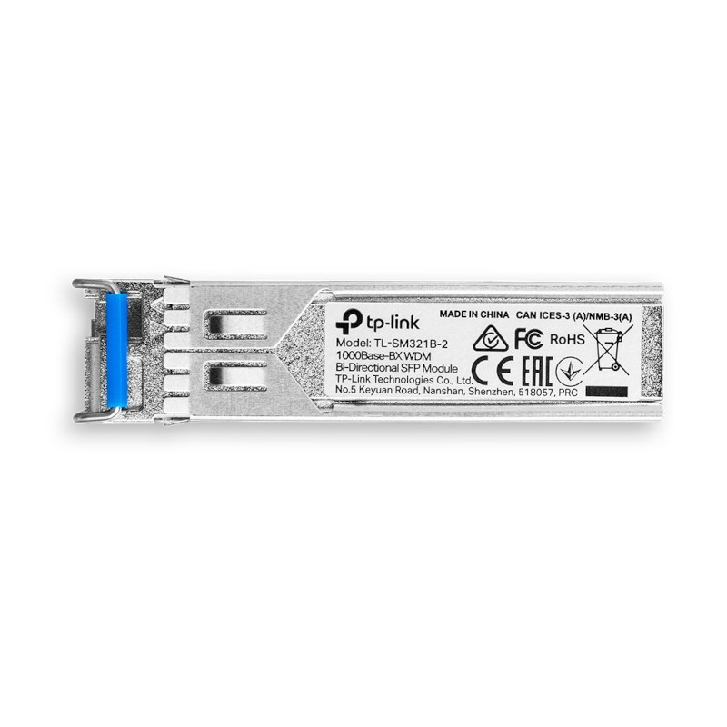 Módulo SFP TP-Link TL-SM321B Fibra Monomodo 1.25 Gbps y 20 km para Redes de Alta Velocidad TP-LINK - 1