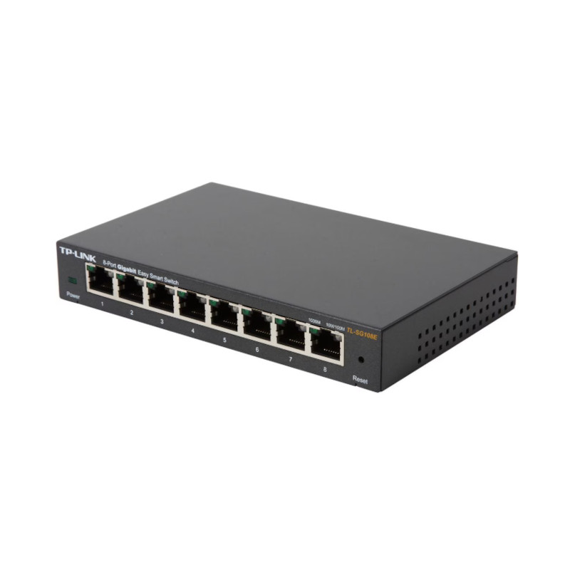 TL-SG108E: Switch Gigabit Fácil de Gestionar con Ahorro de Energía, VLANs y QoS para Redes SMB Eficientes TP-LINK - 1
