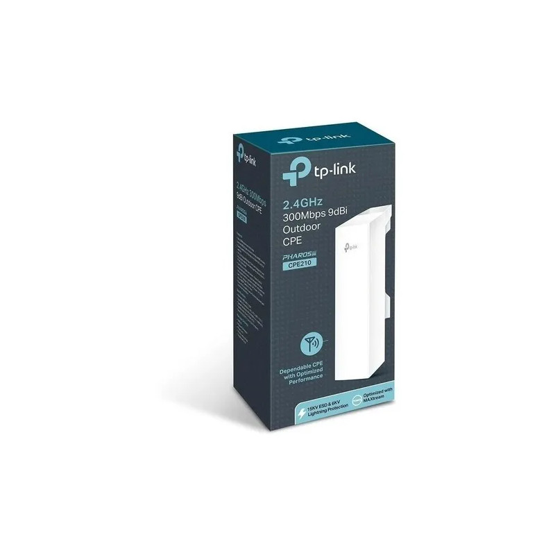 CPE TP-Link Pharos CPE210: Antena Exterior 2.4GHz 300Mbps, Largo Alcance y Gestión Centralizada Pharos Control TP-LINK - 2
