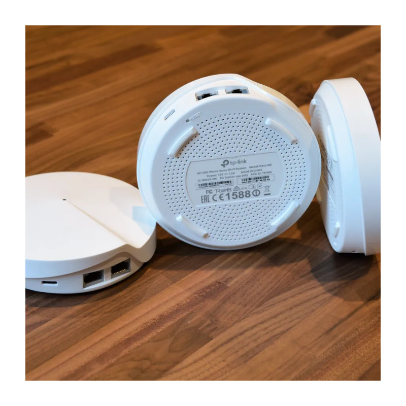 Deco M5 AC1300: Sistema Wi-Fi Whole-Home con Seguridad Avanzada, Control Parental y Rápida Conectividad Mesh - PACK 3 UNIDADES T