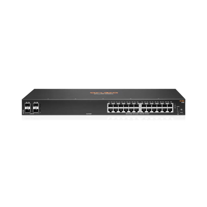 HPE Aruba CX 6100 Switch: Conectividad Gigabit Fiable y PoE Potente para Oficinas y PYMEs con Gestión Simplificada - JL678A Arub