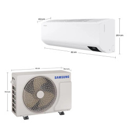 Aire Acondicionado Samsung AR09CVFZAWK/CB Inverter Digital 9K BTU Ahorro Energético y Control SmartThings WiFi Samsung - 2