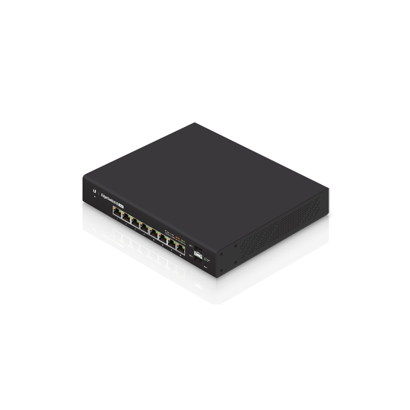 EdgeSwitch Ubiquiti: Switch PoE+ Gigabit Gestionado con Alto Rendimiento y Conectividad Avanzada para Redes Modernas - ES-8-150W