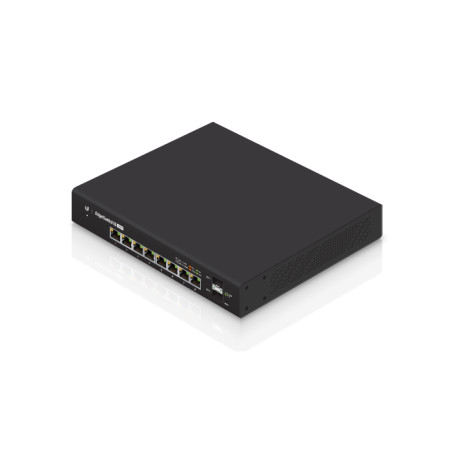 EdgeSwitch Ubiquiti: Switch PoE+ Gigabit Gestionado con Alto Rendimiento y Conectividad Avanzada para Redes Modernas - ES-8-150W