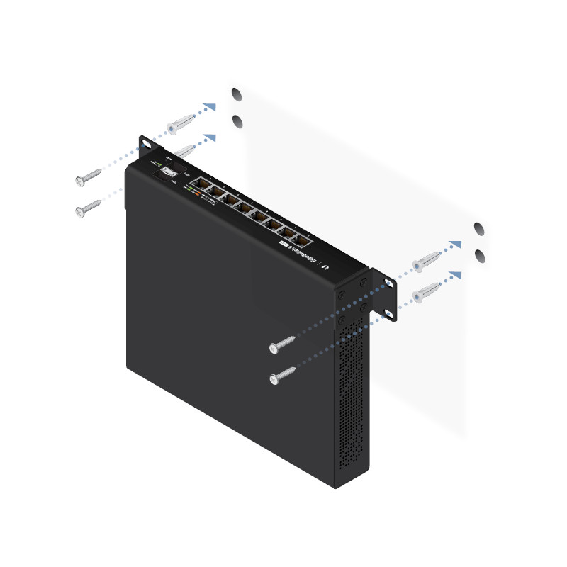 EdgeSwitch Ubiquiti: Switch PoE+ Gigabit Gestionado con Alto Rendimiento y Conectividad Avanzada para Redes Modernas - ES-8-150W