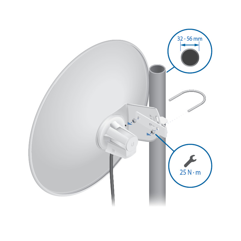 PowerBeam Ubiquiti: Puente WiFi airMAX de Alta Potencia con Tecnología TDMA y Diseño Innovador para Enlaces Largos Ubiquiti - 3