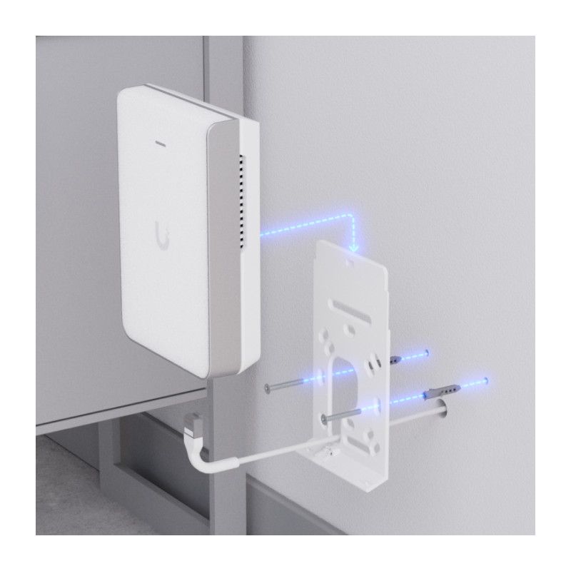 UniFi U7 Pro Wall: Punto de Acceso WiFi 7 de Alta Velocidad con Cobertura Amplia y Soporte para 300+ Clientes Ubiquiti - 3