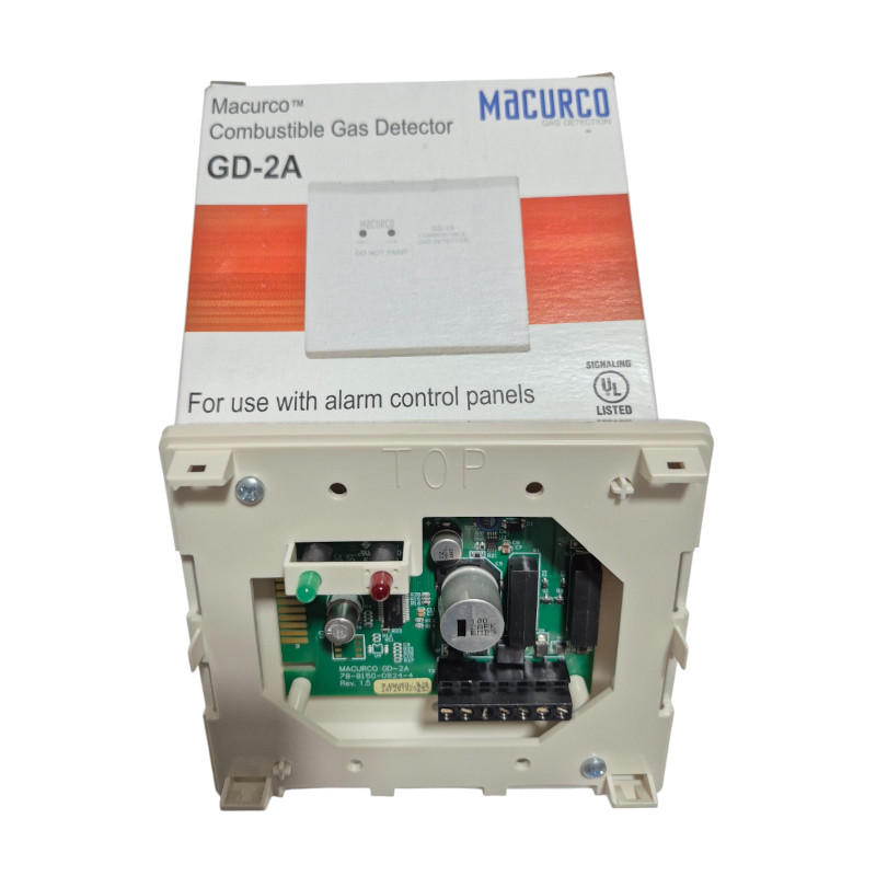 Detector de Gas Combustible Macurco GD-2A | Seguridad en Hogar y Oficina, Sensor UL para Metano y Propano, Fácil Instalación Mac
