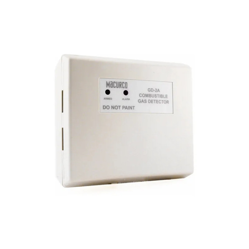 Detector de Gas Combustible Macurco GD-2A | Seguridad en Hogar y Oficina, Sensor UL para Metano y Propano, Fácil Instalación Mac