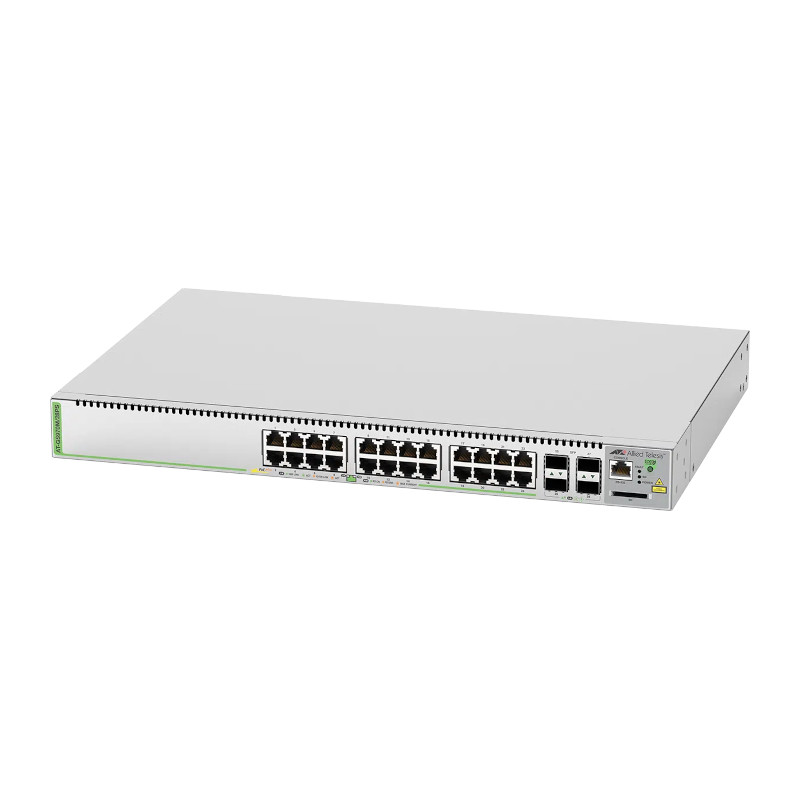 Switch Gestionable AT-GS970M/28PS-10: Potente Layer 3 Gigabit con 24 Puertos PoE+, 4 SFP y Alta Seguridad | CentroCOM Allied Tel