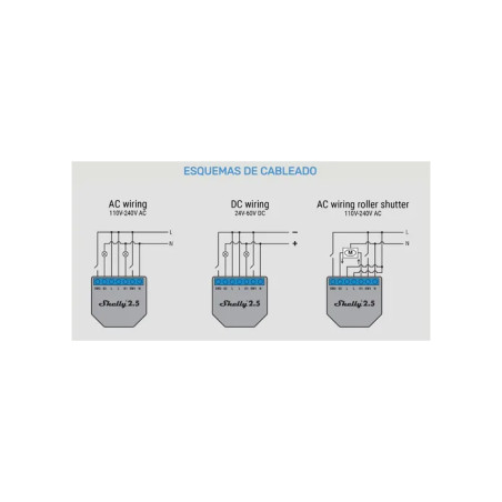 Shelly 2.5: Interruptor Wi-Fi Dual con Medición de Energía, Control Remoto y Ahorro Energético para Hogar Inteligente  - 2