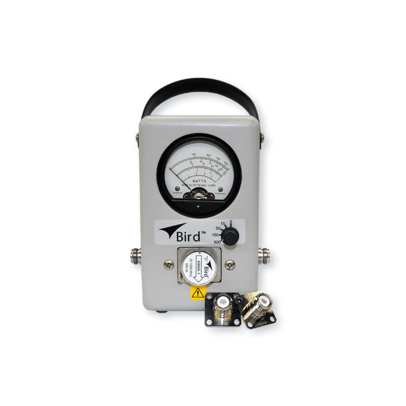 Wattímetro General Bird 43: Medición Precisa de Potencia RF 450 kHz-2.7 GHz, 100 mW-10 kW, Conectores QC Resistentes Bird Techno