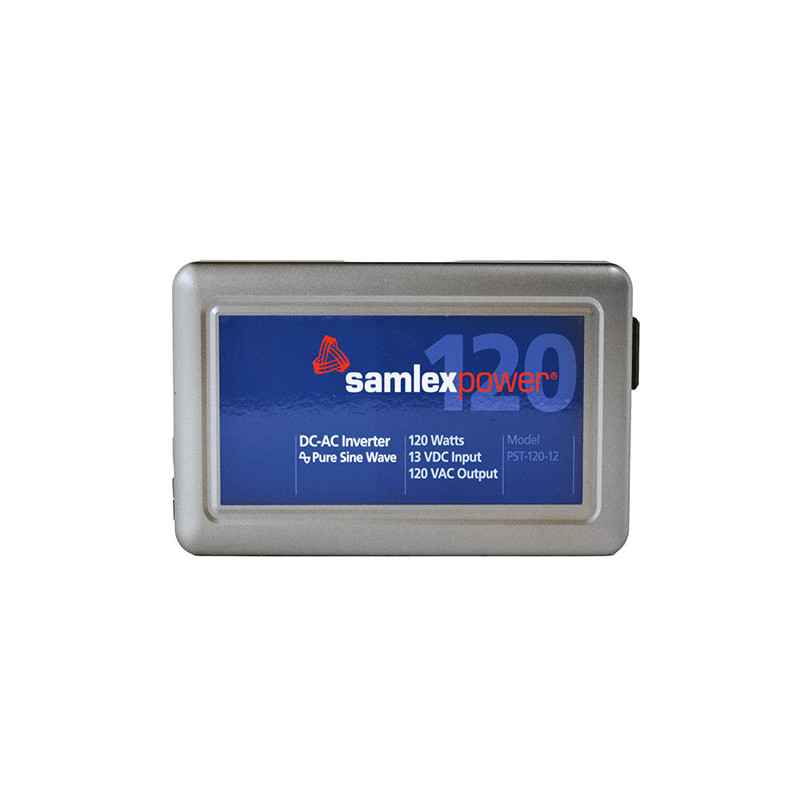 Inversor Samlex PST-120-12 – 120 W onda sinusoidal pura – 12 V DC a 120 V AC para uso médico y general Samlex America - 1