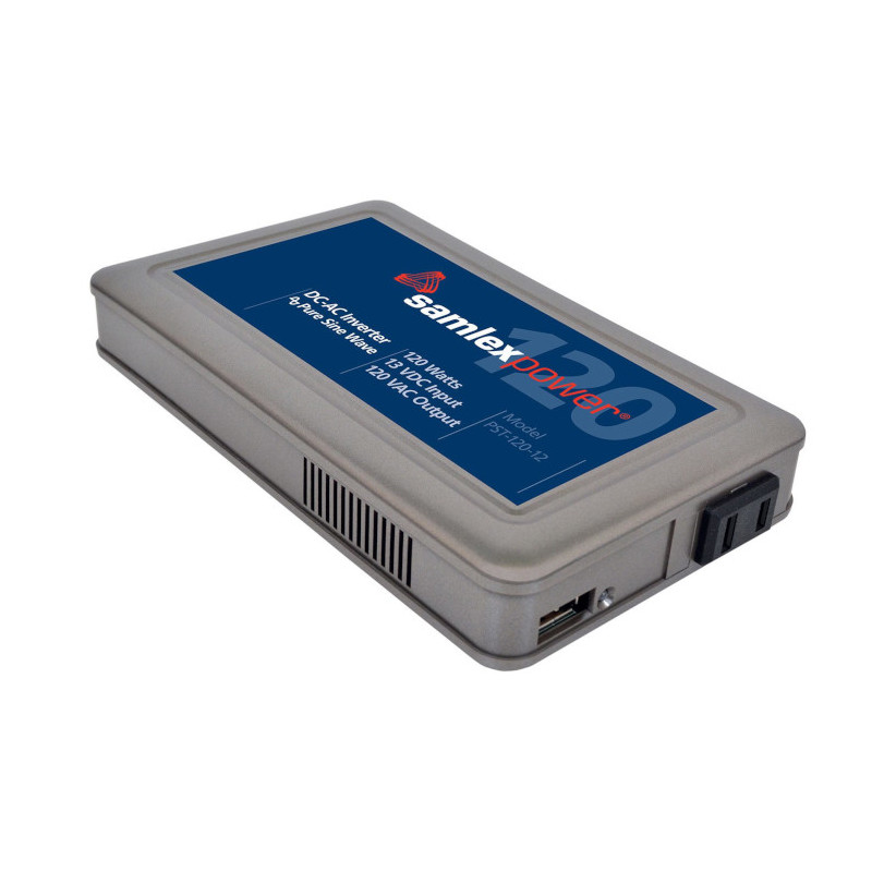 Inversor Samlex PST-120-12 – 120 W onda sinusoidal pura – 12 V DC a 120 V AC para uso médico y general Samlex America - 4