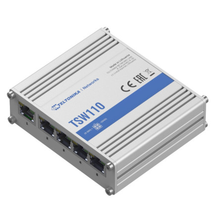 Tsw110 | switch industrial 5 puertos gigabit con alimentación flexible y montaje din rail Teltonika - 2