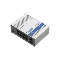 Teltonika TSW200 switch industrial 8 puertos LAN PoE 240 W | montaje DIN rail y pared Teltonika - 1