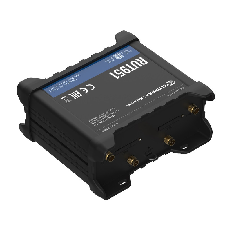 Teltonika RUT951 router – 4G LTE dual SIM industrial router – segura y versátil para redes industriales Teltonika - 2
