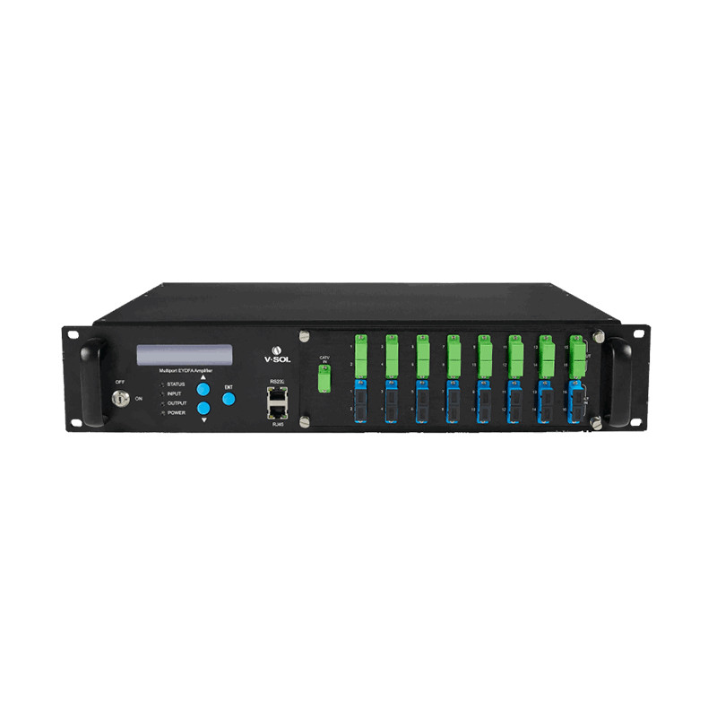 V8816W-16P series – amplificador de fibra de alta potencia 1550 nm con 16 puertos PON y gestión de red avanzada V-SOL - 1