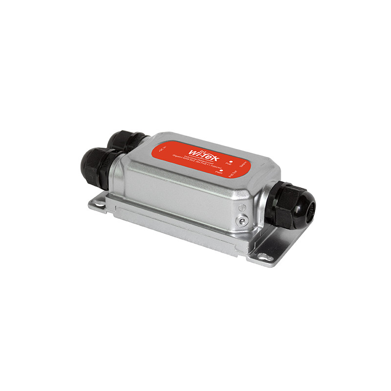 wi-poe56-60w-i-o poe injector outdoor industrial 60w ieee 802.3bt compatible para redes outdoor y industrial WI-TEK - 1