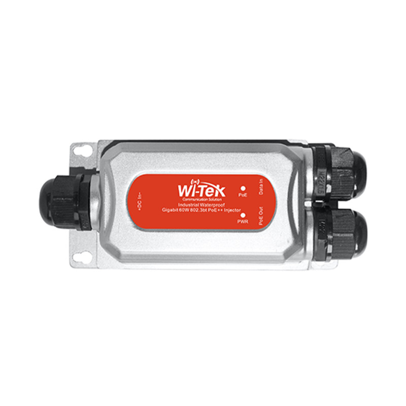 wi-poe56-60w-i-o poe injector outdoor industrial 60w ieee 802.3bt compatible para redes outdoor y industrial WI-TEK - 2