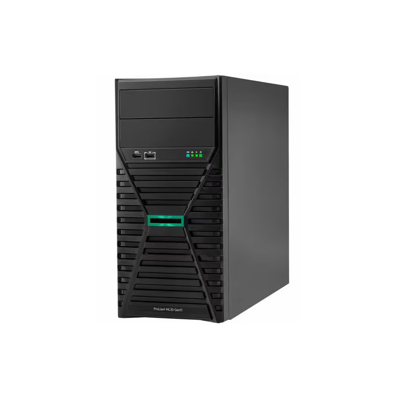 HPE ProLiant ML30 Gen11 – intel Xeon E hasta 8 núcleos – hasta 128 GB DDR5 – servidor torre para pymes - P81418-DM5 HP - 1