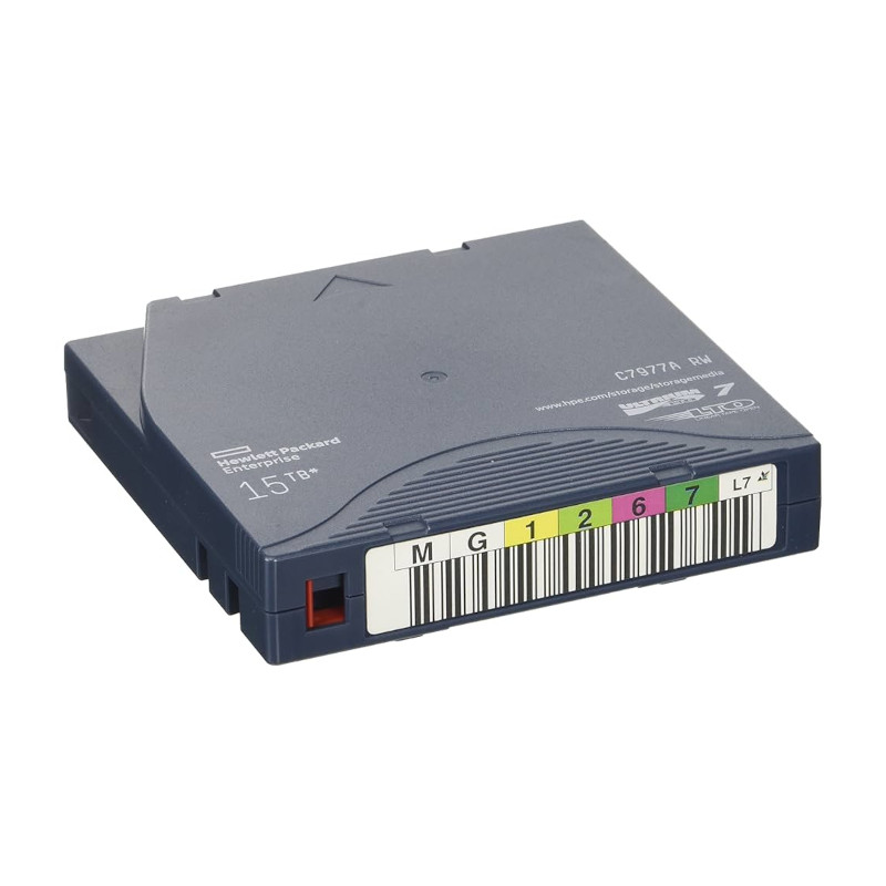 Cartucho de datos HPE LTO-7 - Regrabable - Etiquetado - 20 Paquete(s) - Azul pizarra - 6TB (Nativo) / 15TB - C7977AN HP - 2