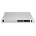 Ubiquiti USW-24 switch gestionado | 24 puertos Gigabit y 2 SFP | capa 2, diseño sin ventilador y pantalla táctil - USW-24-POE Ub