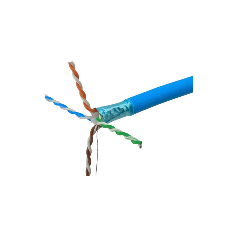 Carrete de 305 - Siemon Cat 6A F/UTP – Cable blindado 10GBASE-T para redes IP y PoE - Color Azul - 9A6L4-A5-06 Siemon - 1