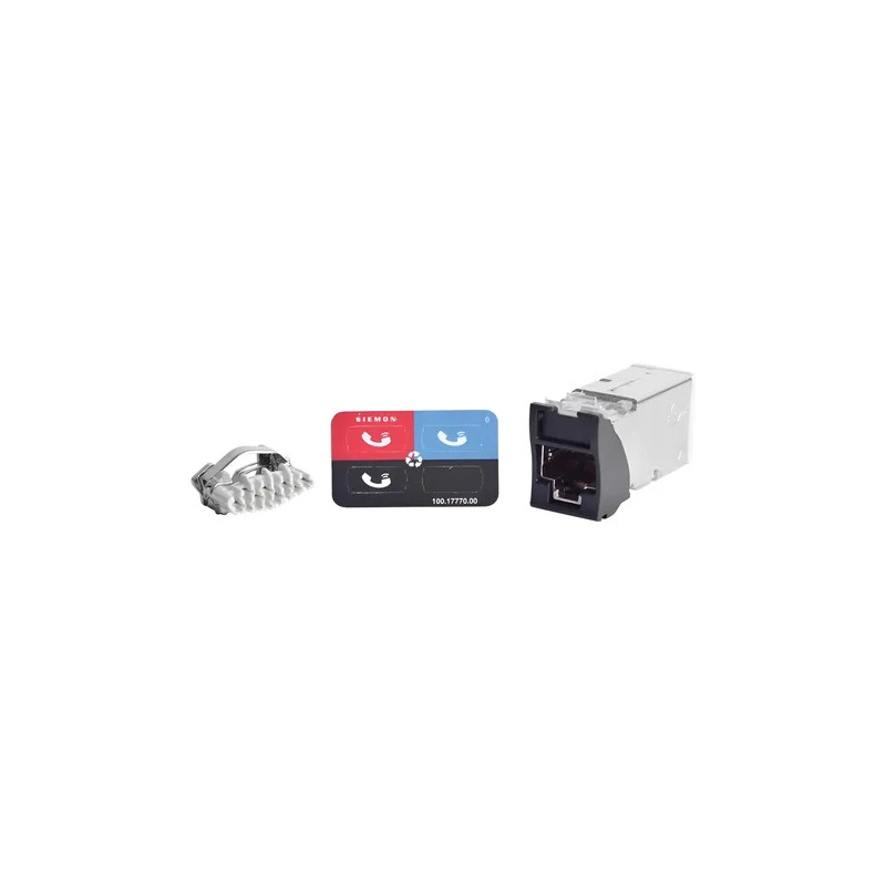Siemon Z-MAX 6A Shielded Outlets – Rendimiento Cat 6A, Terminación Rápida, PoE - Z6A-S01B Siemon - 1