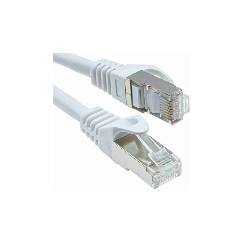 Siemon SkinnyPatch 6A UTP – 28 AWG, - 5 metros Color Blanco para alta densidad y PoE Cat 6A - DA8-S05M-02 Siemon - 1