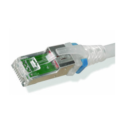 Siemon SkinnyPatch 6A UTP – 28 AWG, - 5 metros Color Blanco para alta densidad y PoE Cat 6A - DA8-S05M-02 Siemon - 2