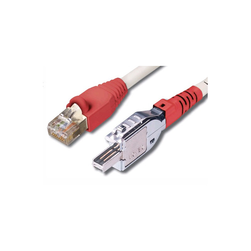Path Cord s/ftp 1 par rj11 1m rojo siemon - T1SU1-01M-B03L Siemon - 1