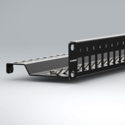 Siemon TERA-MAX Patch Panel – 24 Puertos 1U, Blindado 19" - TM-PNLZ-24-01 Siemon - 2