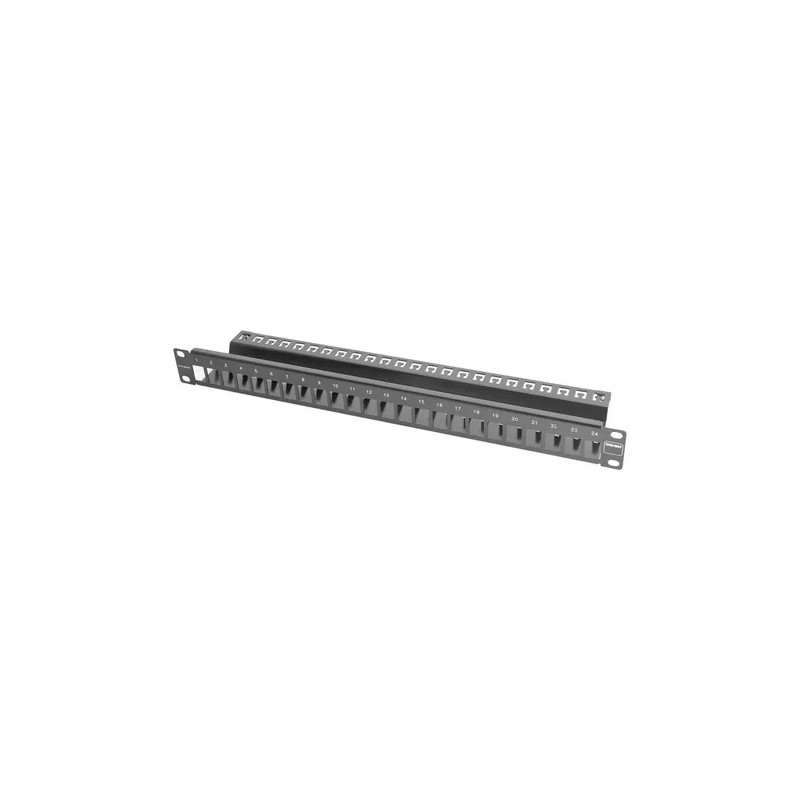 Siemon TERA-MAX Patch Panel – 24 Puertos 1U, Blindado 19" - TM-PNLZ-24-01 Siemon - 3