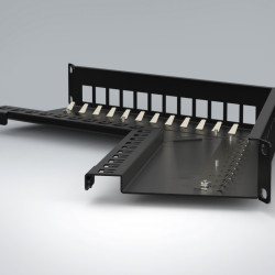 Herraje cat 6a/tera 24p angulado siemon - TM-PNLZA-24-01 Siemon - 1