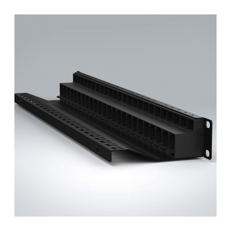 Patch panel Futp cat 6a 24p plano siemon - Z6AS-PNL-24K Siemon - 2