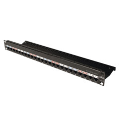 Siemon Z-MAX 6A Shielded Patch Panels – Alto rendimiento, 48 puertos 1U para Cat 6A - ZS-PNL-24E Siemon - 1