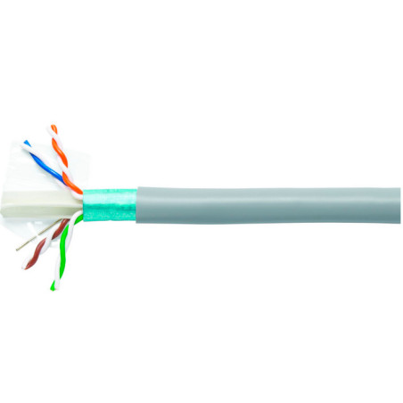 Cable CS44Z3 Categoría 6A, F/UTP, baja emisión de humo y libre de halógenos, cubierta gris, 4 pares - 305mts - 884029508/10 Comm
