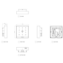 Akuvox A02S – Terminal de acceso con RFID, NFC, PIN | 20,000 tarjetas | IP65 IK07 | PoE - A02 AKUVOX - 2