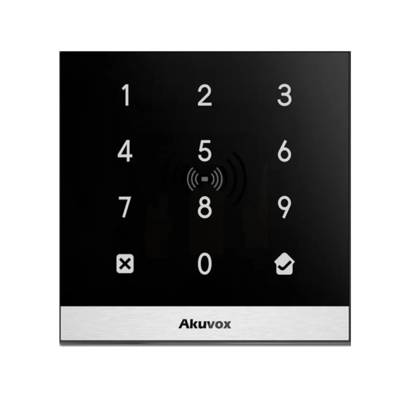 Akuvox A02S – Terminal de acceso con RFID, NFC, PIN | 20,000 tarjetas | IP65 IK07 | PoE - A02 AKUVOX - 1